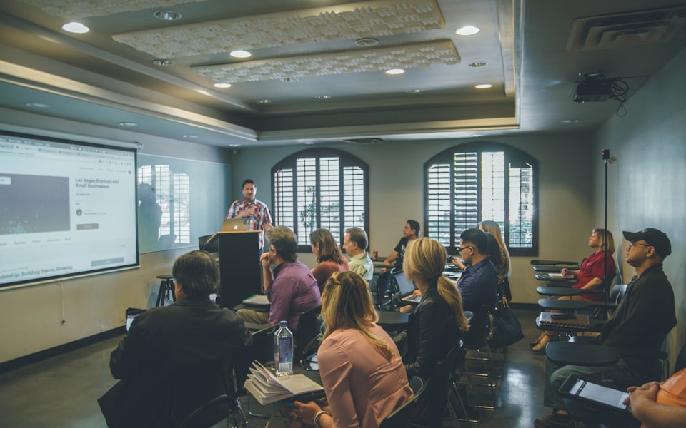 Students in a classroom — education and learning technology